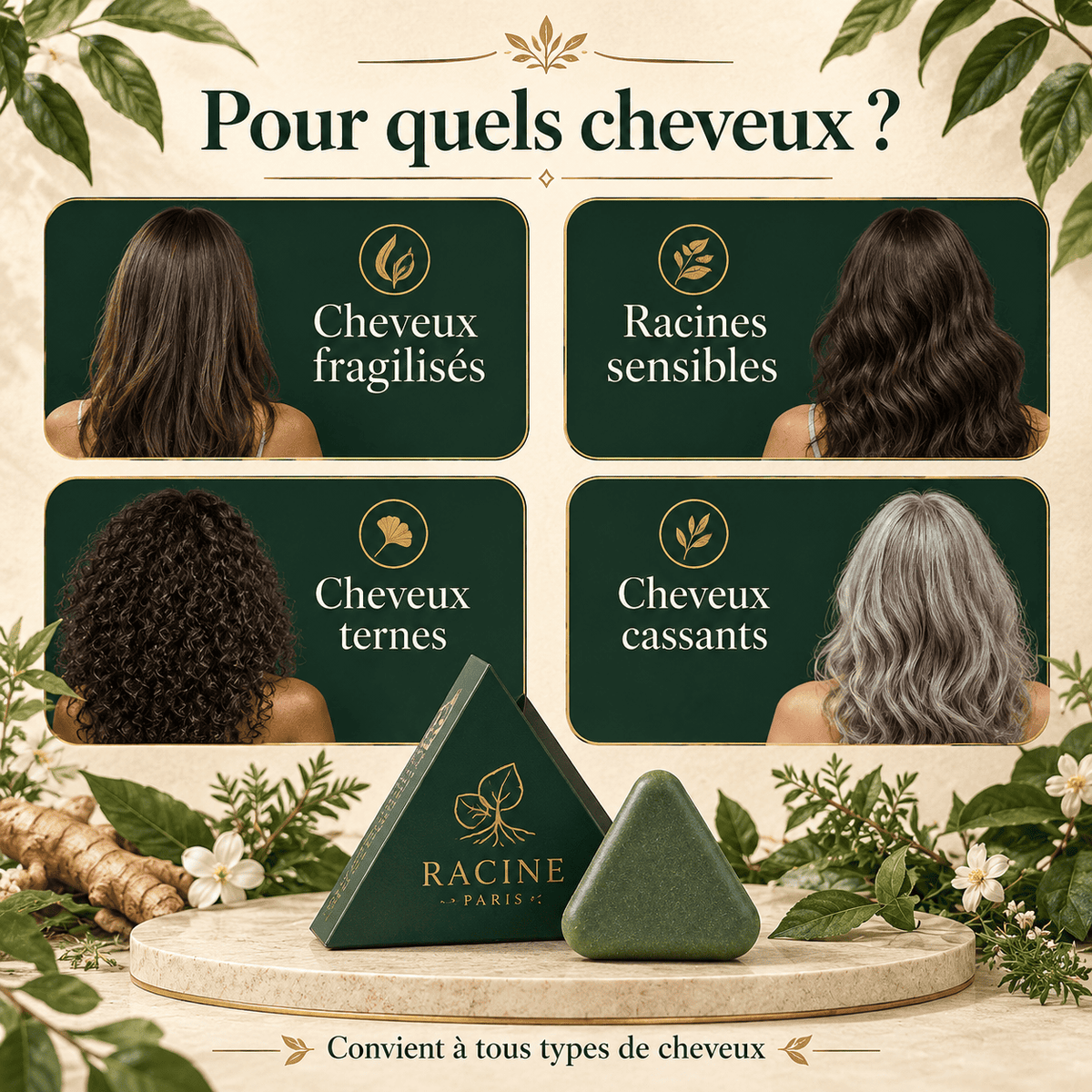 Savon Anti-Chute│Densité & Volume aux 7 Plantes