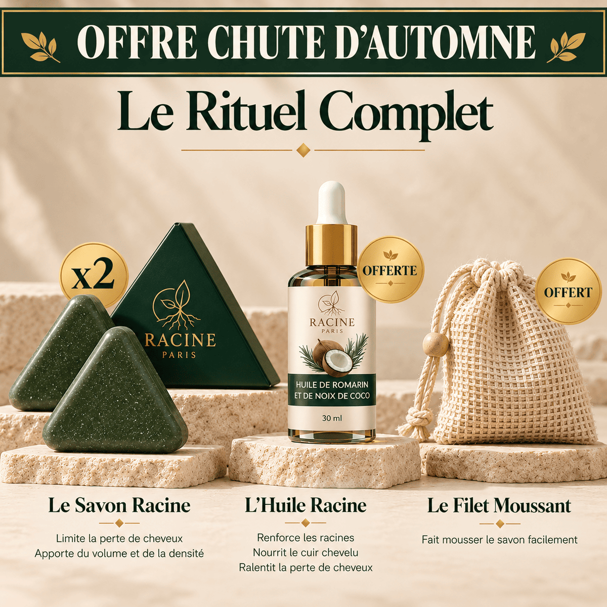 Savon Anti-Chute│Densité & Volume aux 7 Plantes